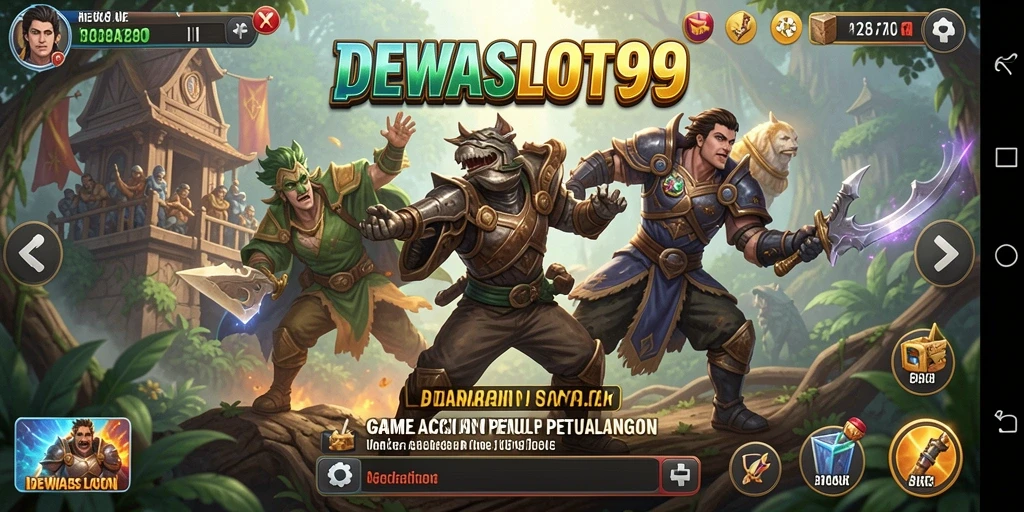 Tampilan gameplay DEWASLOT99 yang penuh aksi dan tantangan.