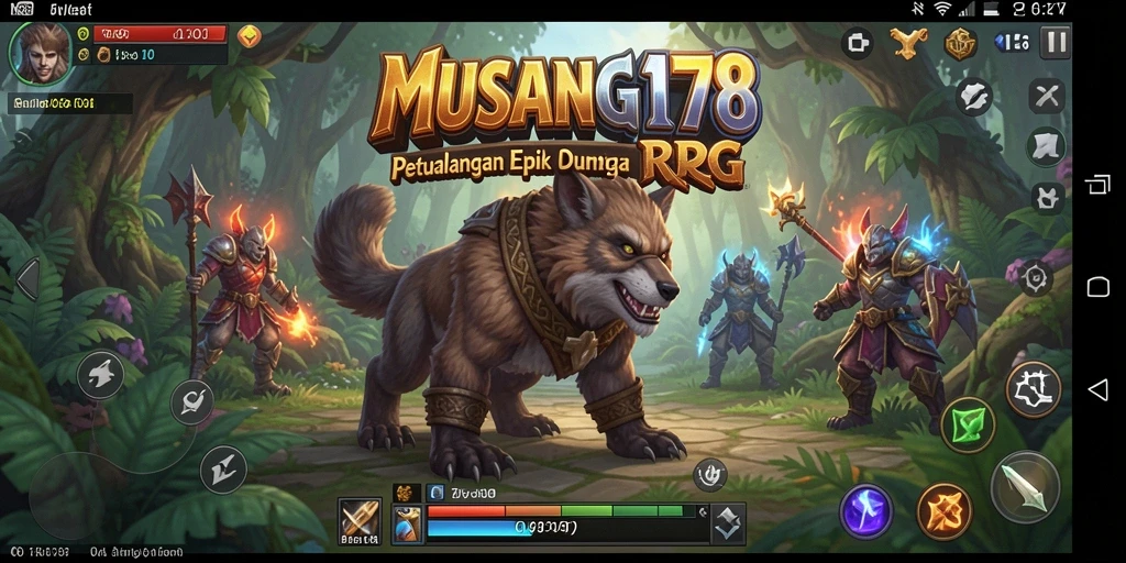 Tampilan gameplay seru di dunia RPG MUSANG178.