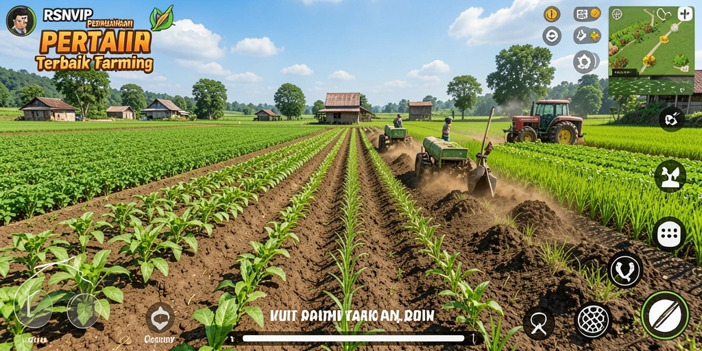 Screenshot RSNVIP menampilkan gameplay berkebun yang seru dan interaktif.